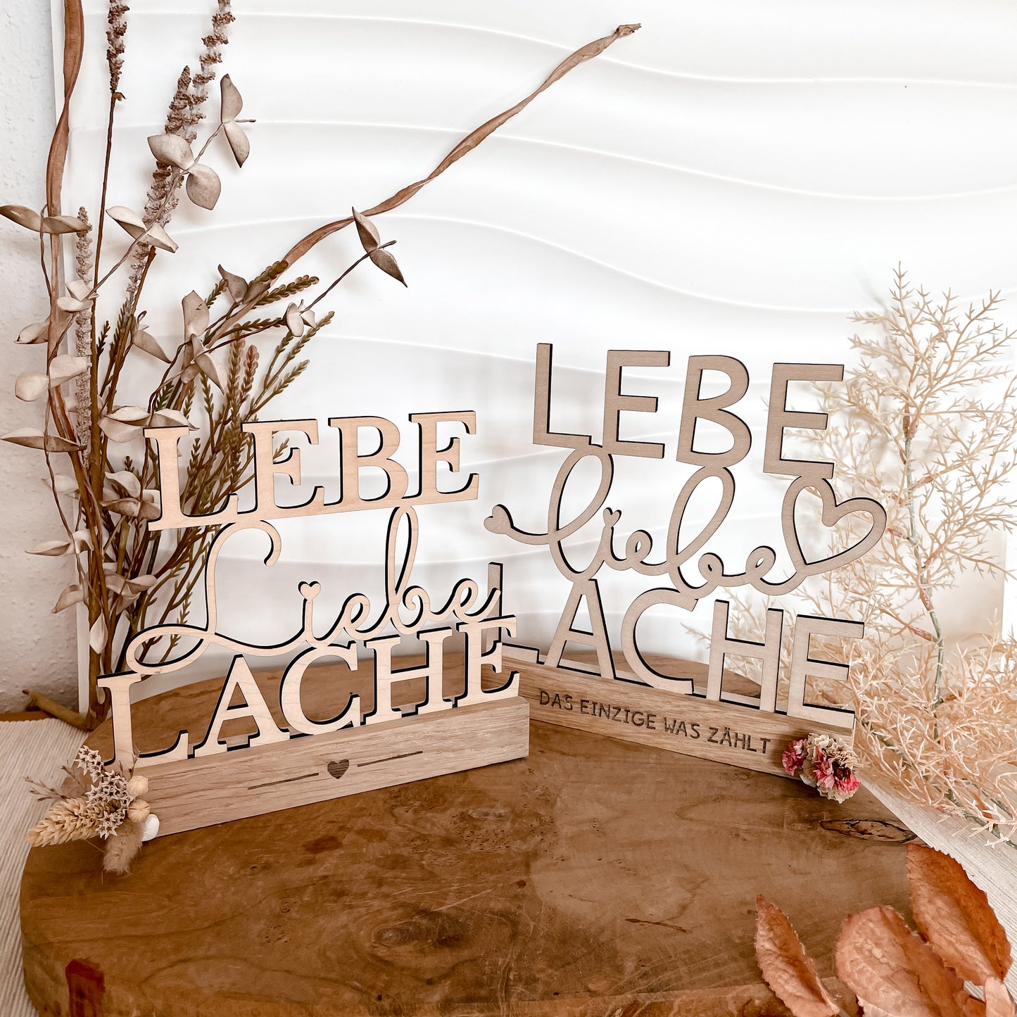 Lebe Liebe Lache * Klötzchen Motiv * Bundle mit Klötzchen Gravuren
