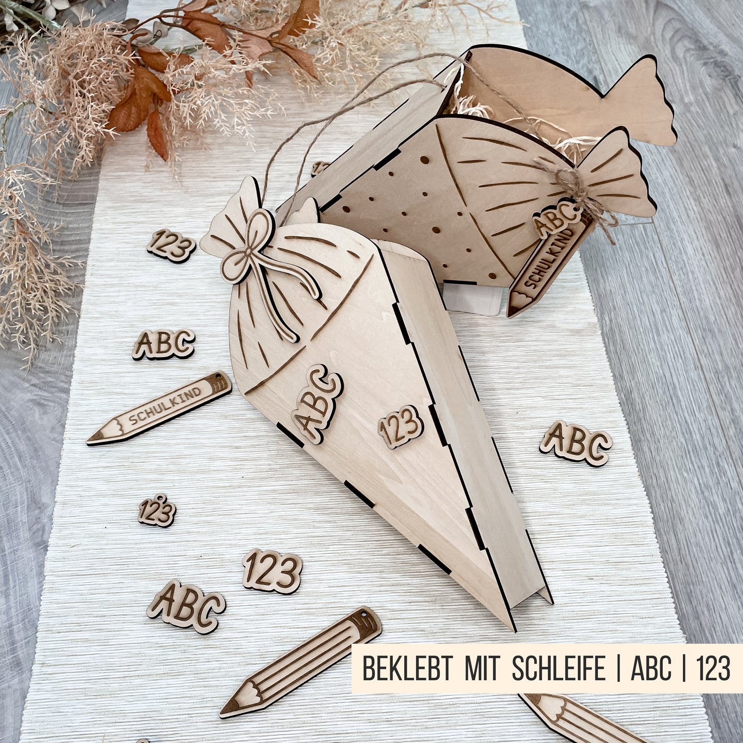 Schultüte * Zuckertüte Geschenk Box * 3mm | 4mm * SVG Laserdatei