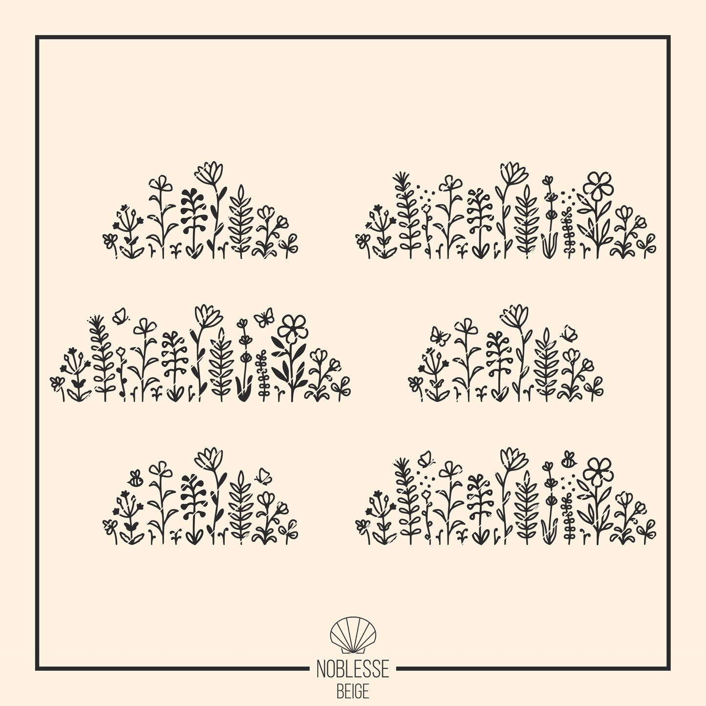 Blumenwiese | Wildblumen * Bundle * SVG Plotterdatei