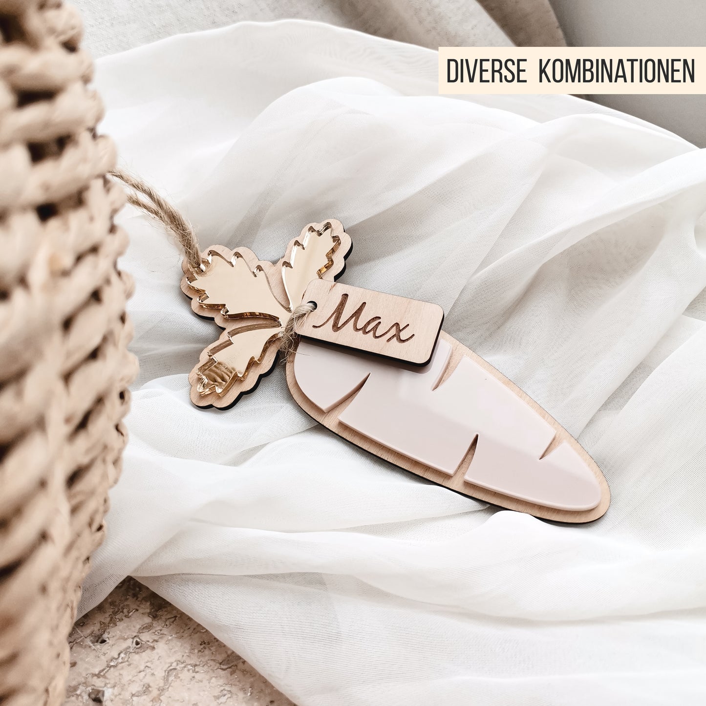 Karotten Anhänger Namensschild * personalisierbare Osterkarotte * Bundle * SVG Laserdatei + Plotterdatei