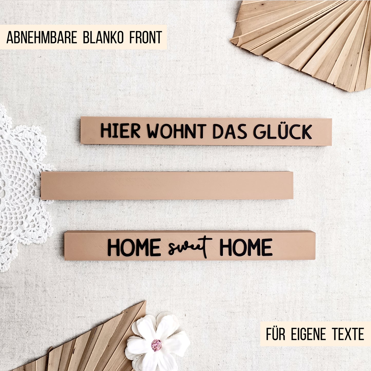 Dekoleiste blank * Kombileiste für 3D Druck und Laser Einschieber * 3mm * STL + 3MF 3D Druckdatei