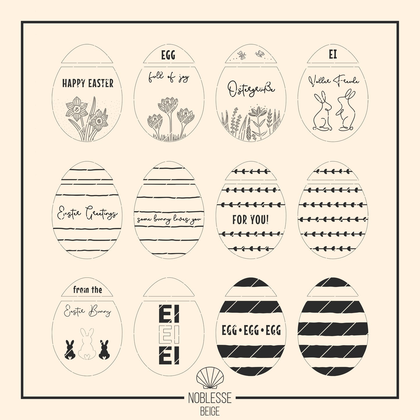 Osterei Geldgeschenk * personalisierbar * Bundle * SVG Laserdatei