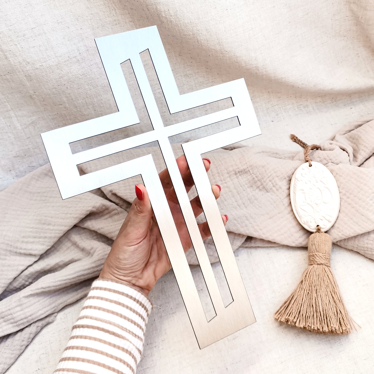 Kreuz aus Edelstahl * Kreuz Modell Elegance