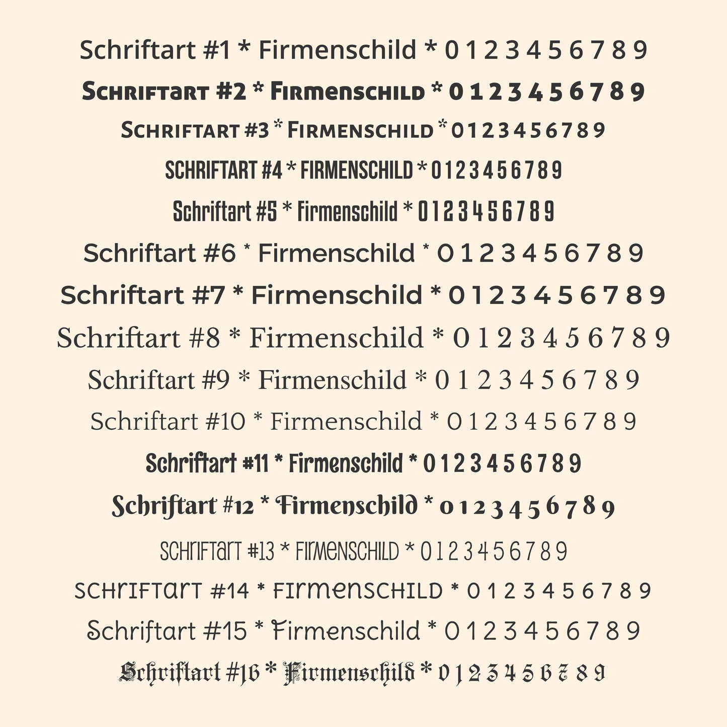 Firmenschild aus Edelstahl * Personalisiert mit Firmenlogo & Text
