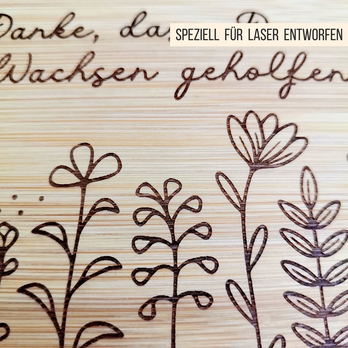 Brettchen Blumenwiese * Geschenk Erzieher | Lehrer * 6 Designs & Anhänger * SVG Laserdatei