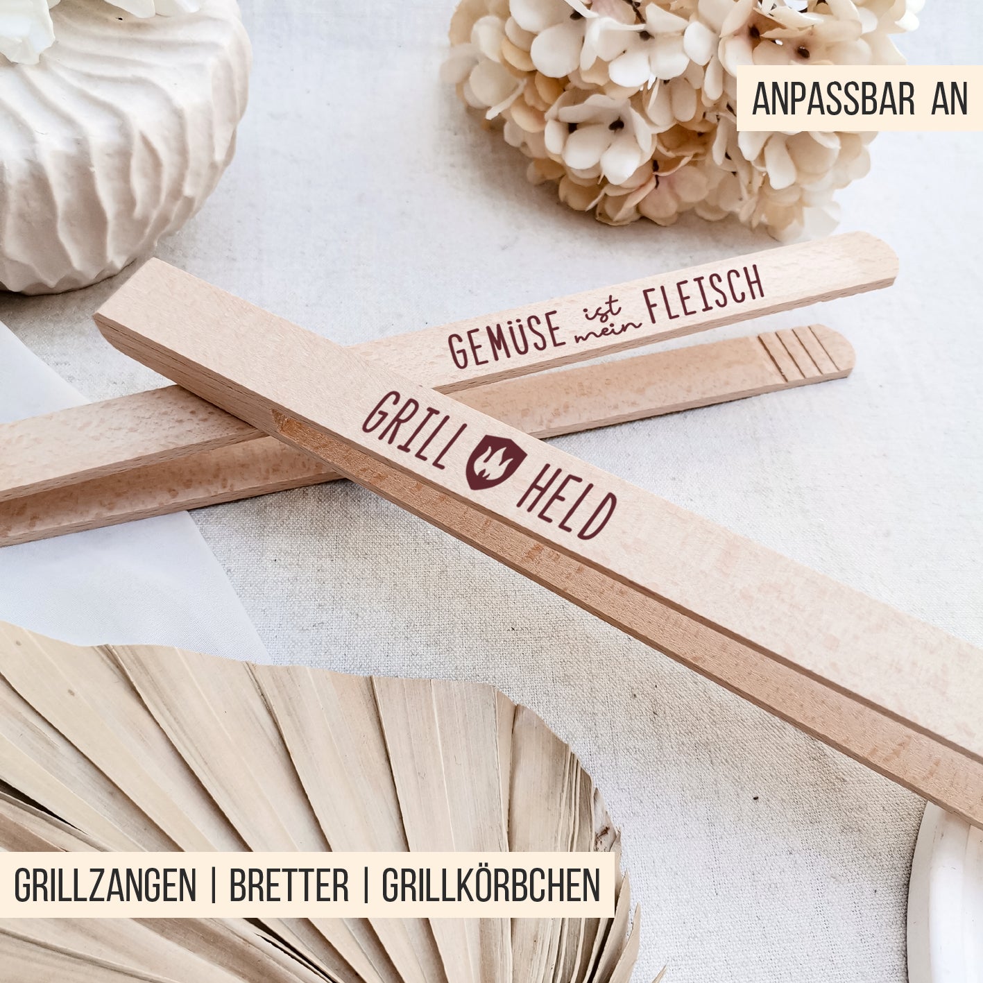 Grillzange Sprüche * für Steak | Gemüse | Veggie * Bundle mit 15 Gravuren + Griller Icons * SVG Laserdatei