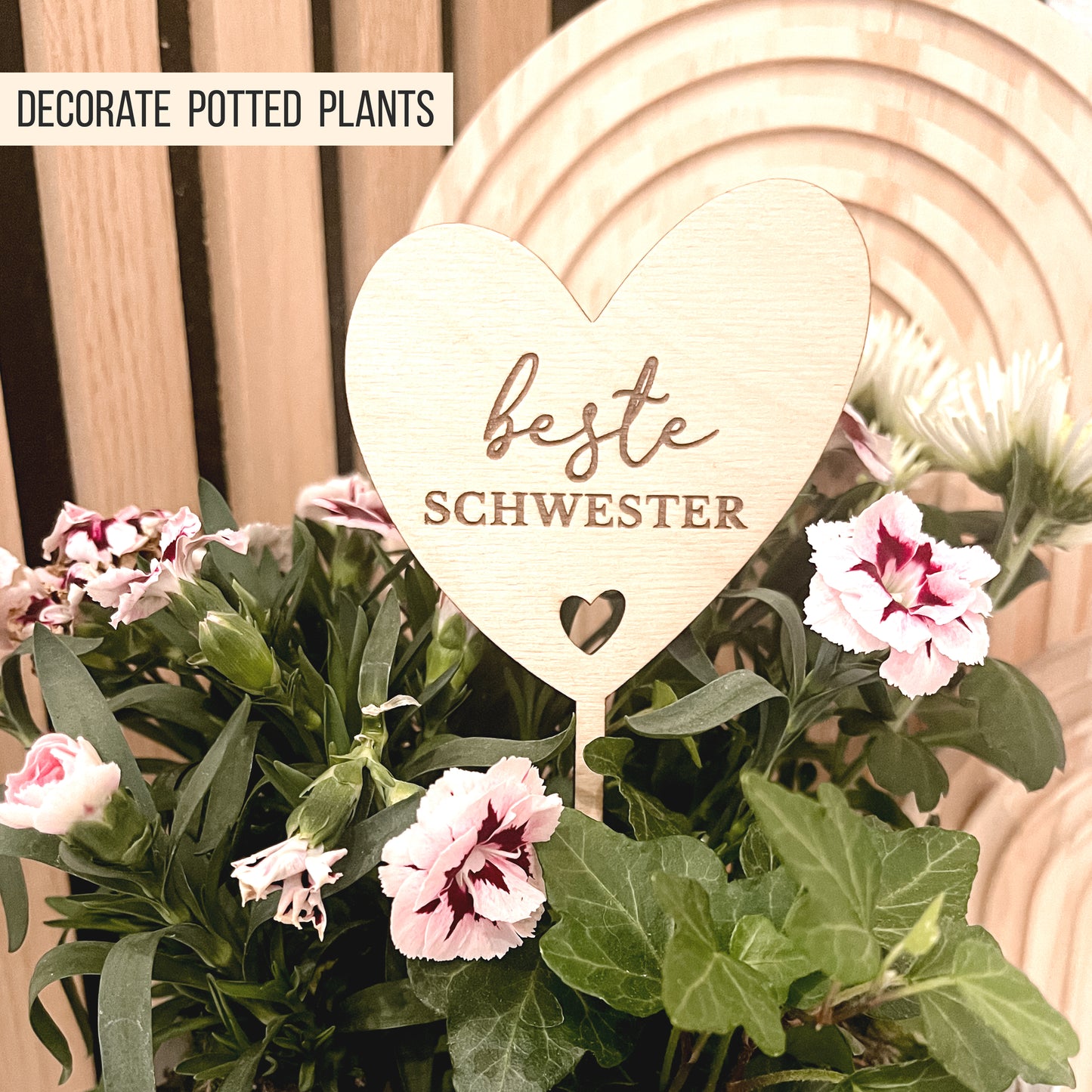 Stecker | Blumenstecker * Beste Mama | Oma | Schwester | Freundin * 4 Designs * SVG Laserdatei