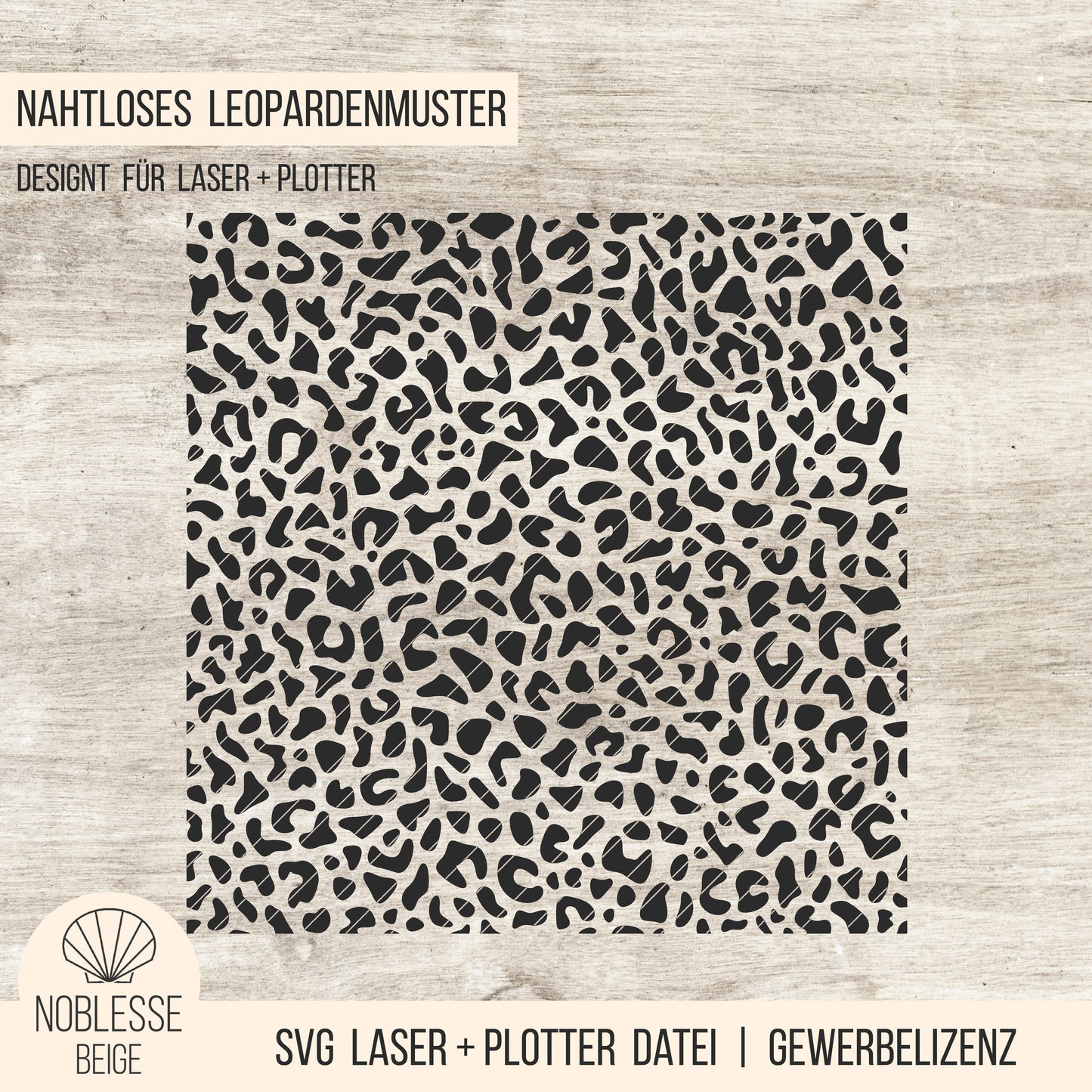Leopardenmuster * nahtlos * SVG Laserdatei + Plotterdatei