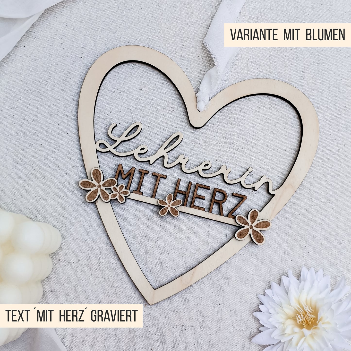 Loop in Herzform * Lehrer | Lehrerin mit Herz * Geschenk für Lehrer * Bundle * SVG Laserdatei