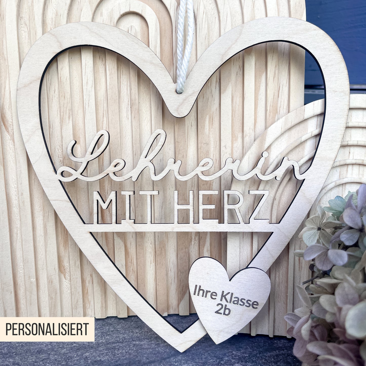 Loop in Herzform * Lehrer | Lehrerin mit Herz * Geschenk für Lehrer * Bundle * SVG Laserdatei