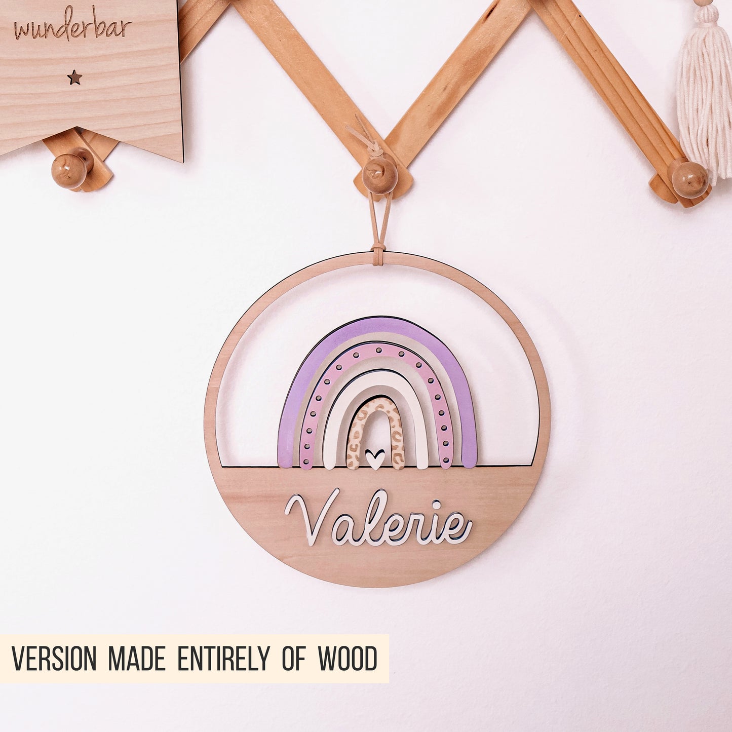 Regenbogen Loop * Schild | Türschild * personalisierbar * Bundle * SVG Laserdatei