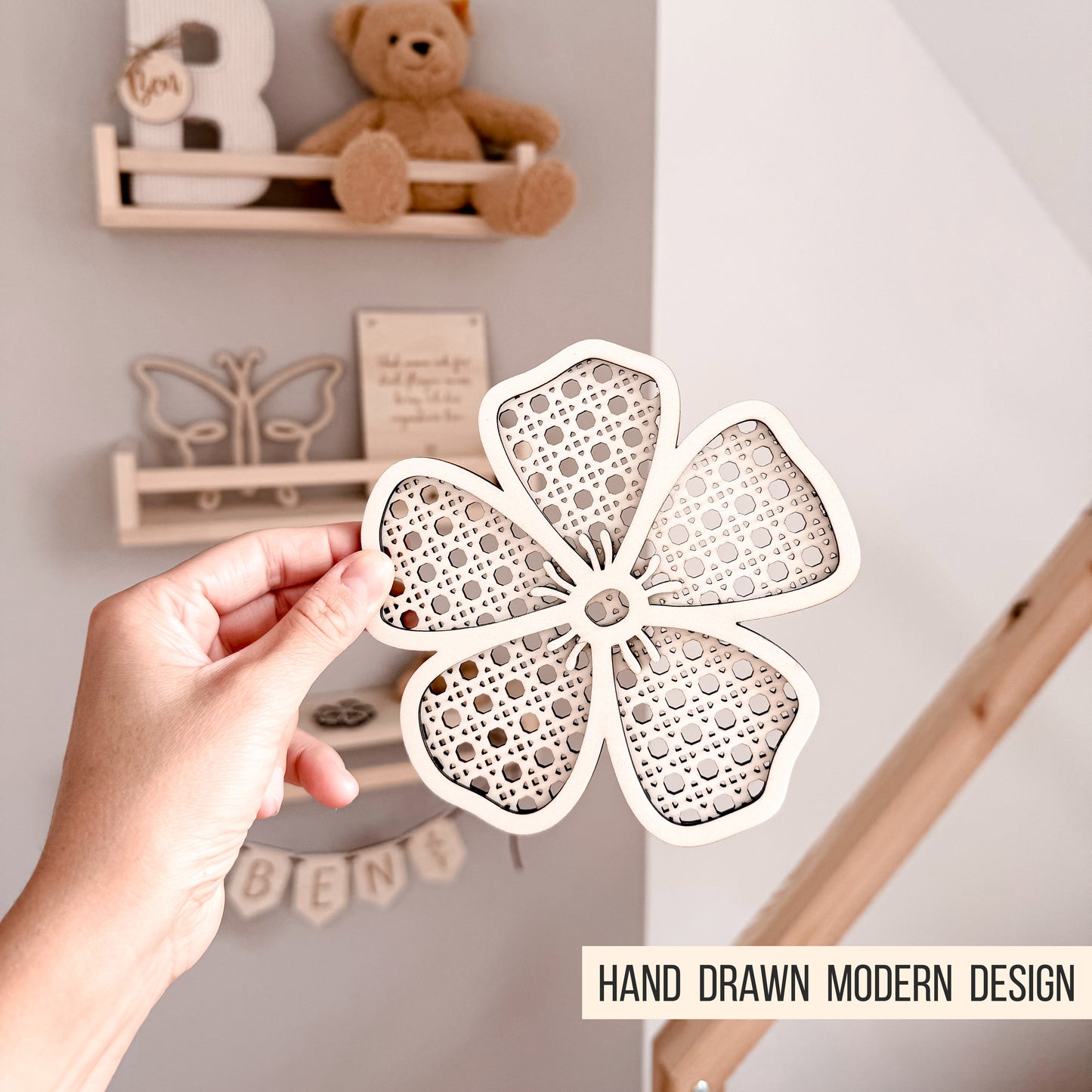 Rattan Blumen | Hibiskus Blüten mit Wiener Geflecht * 6 Designs * SVG Laserdatei