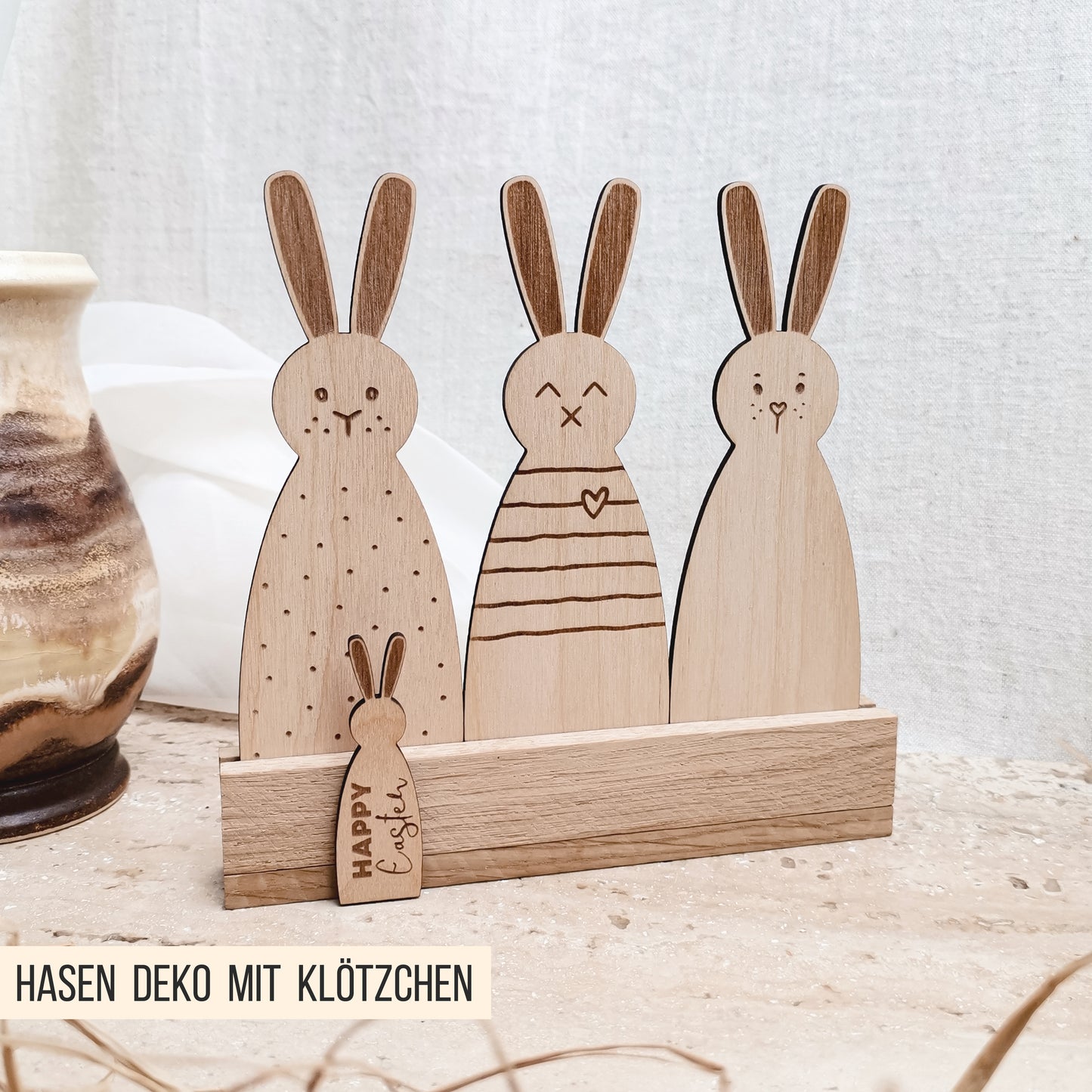 Skandi Hasen * Osterhäschen Geschenk Halter & Anhänger * Bundle * SVG Laserdatei + Plotterdatei