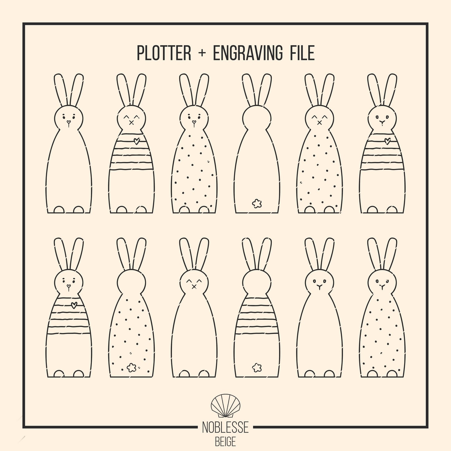Skandi Hasen * Osterhäschen Geschenkhalter | Geldhalter | Anhänger * Bundle * SVG Laserdatei + Plotterdatei