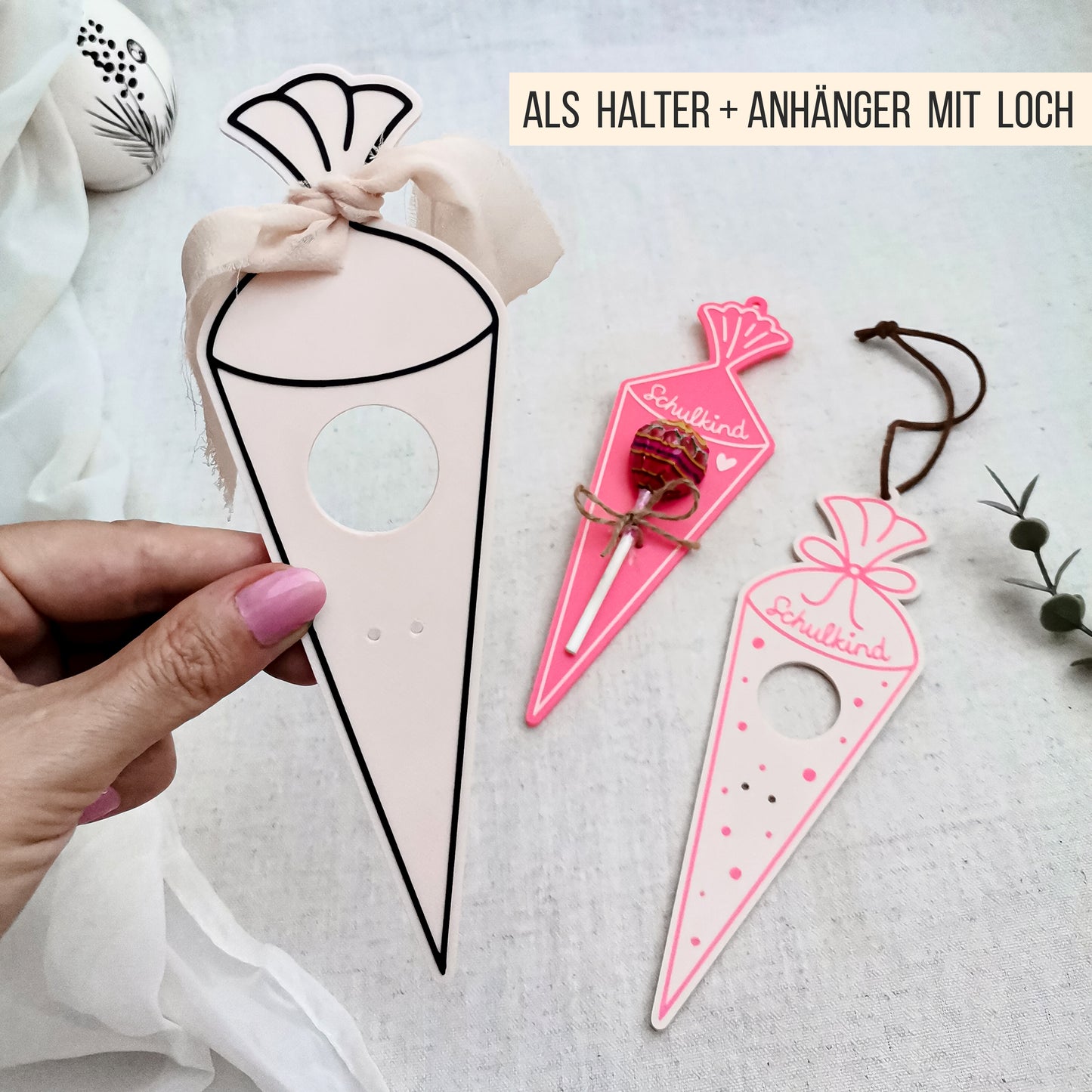 Schultüte * Halter für Lutscher * Bundle 24 Varianten * STL + 3MF 3D Druckdatei