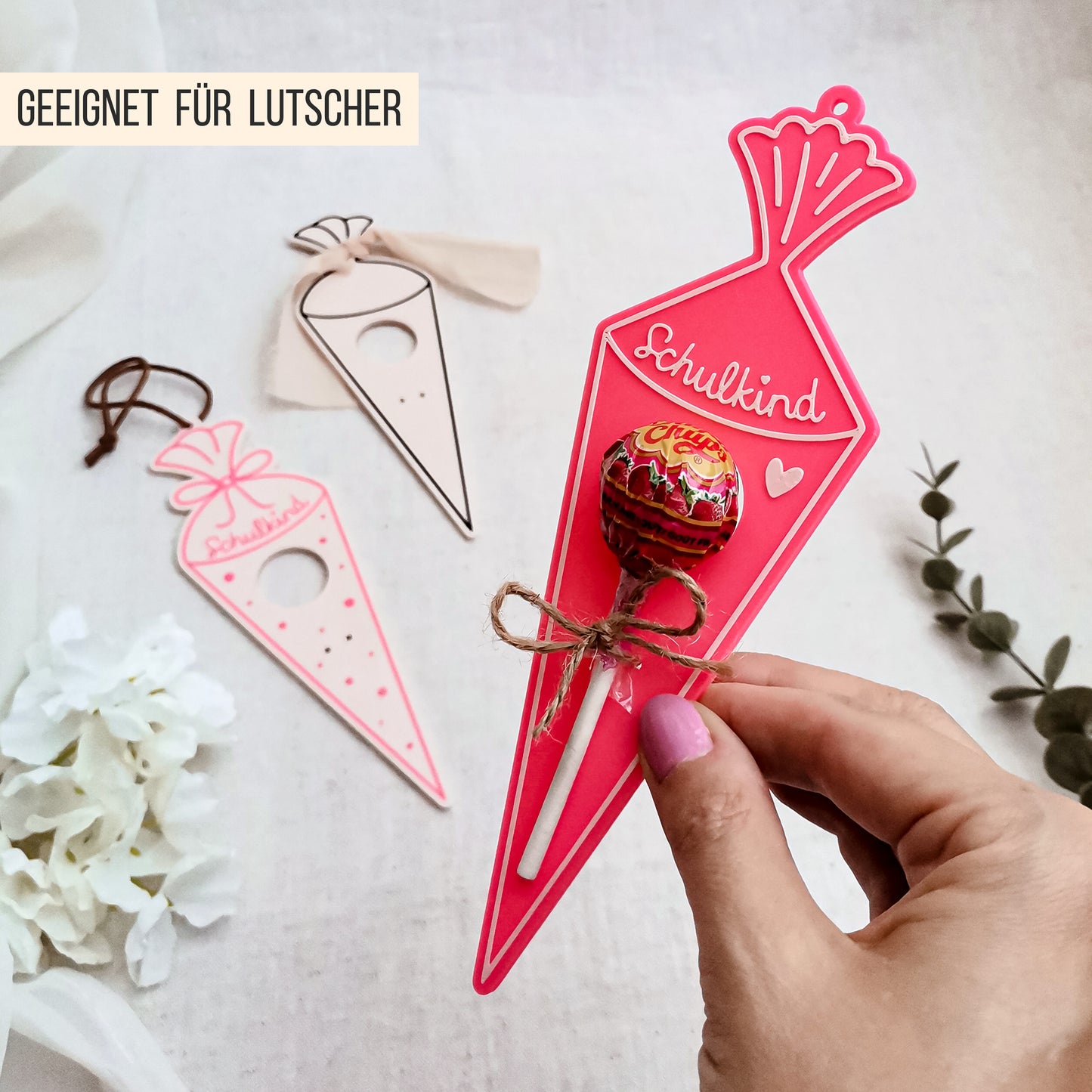 Schultüte * Halter für Lutscher * Bundle 24 Varianten * STL + 3MF 3D Druckdatei