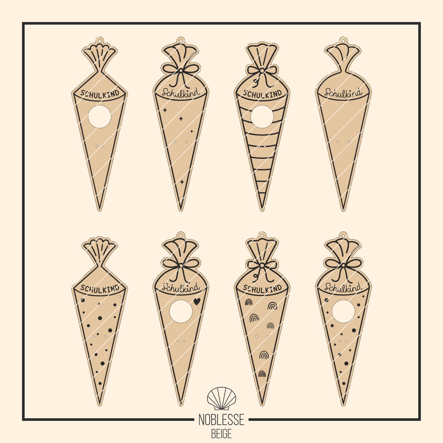 Schultüte * Halter für Lutscher | Geld * Bundle * 54 Designs * SVG Laserdatei