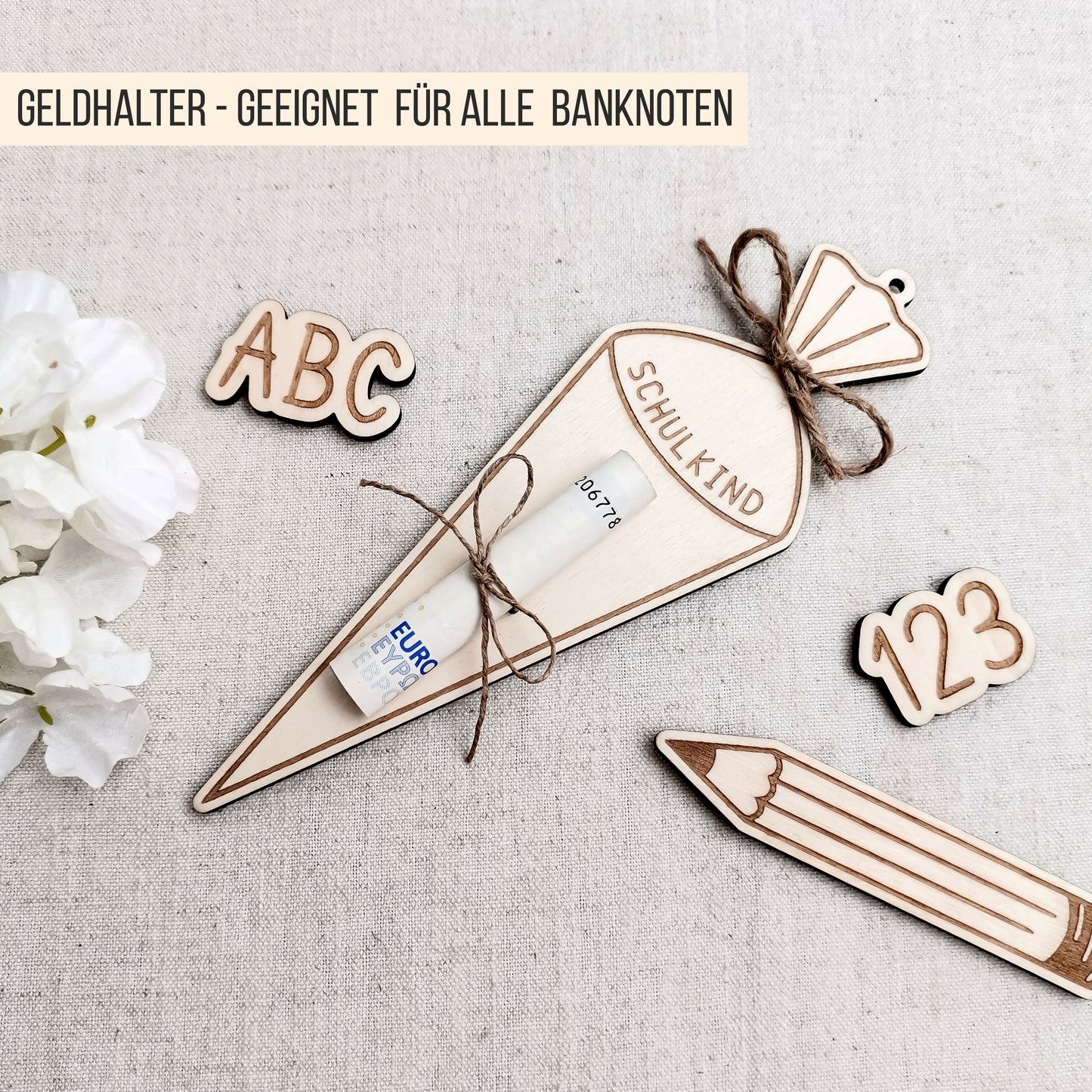 Schultüte * Halter für Lutscher | Geld * Bundle * 54 Designs * SVG Laserdatei
