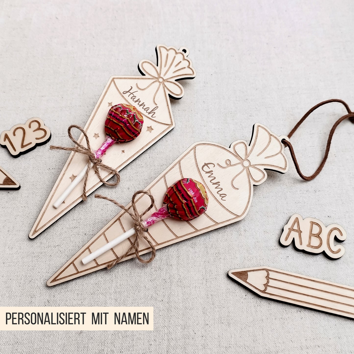 Schultüte * Halter für Lutscher | Geld * Bundle * 54 Designs * SVG Laserdatei