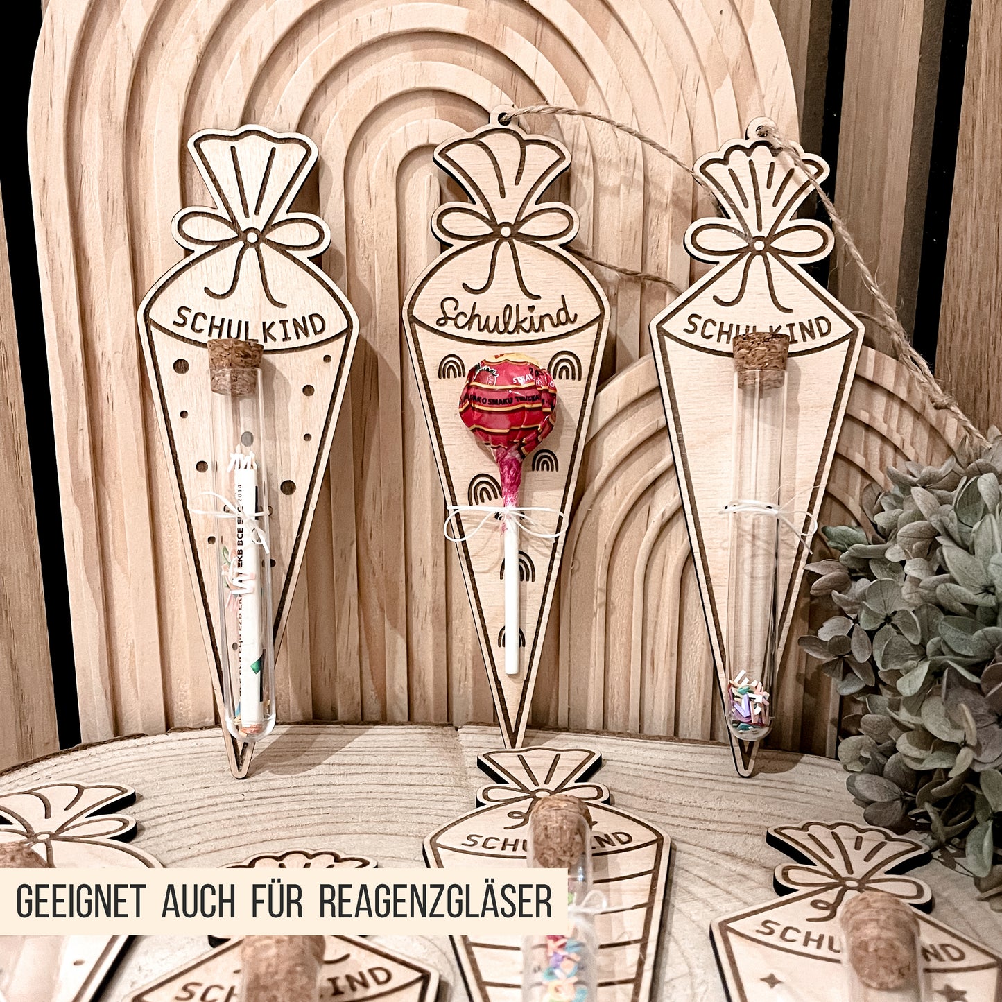 Schultüte * Halter für Lutscher | Geld * Bundle * 54 Designs * SVG Laserdatei