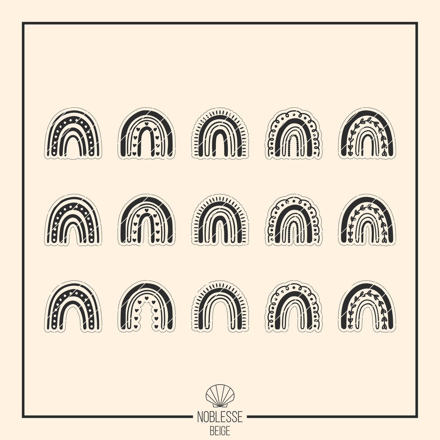 Regenbogen Streudeko * 15 Designs * SVG Laserdatei