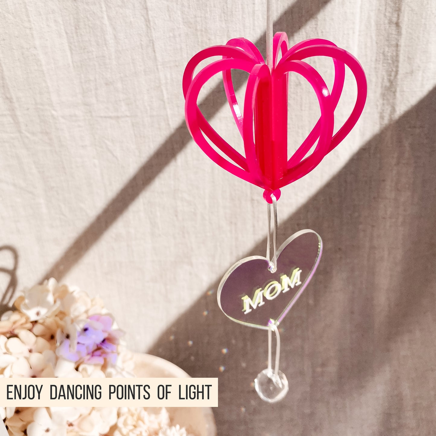 Sonnenfänger * 3D Herz für Kristall * dreidimensionale Herzen zum Stecken * 3mm | 4mm * Bundle * SVG Laserdatei