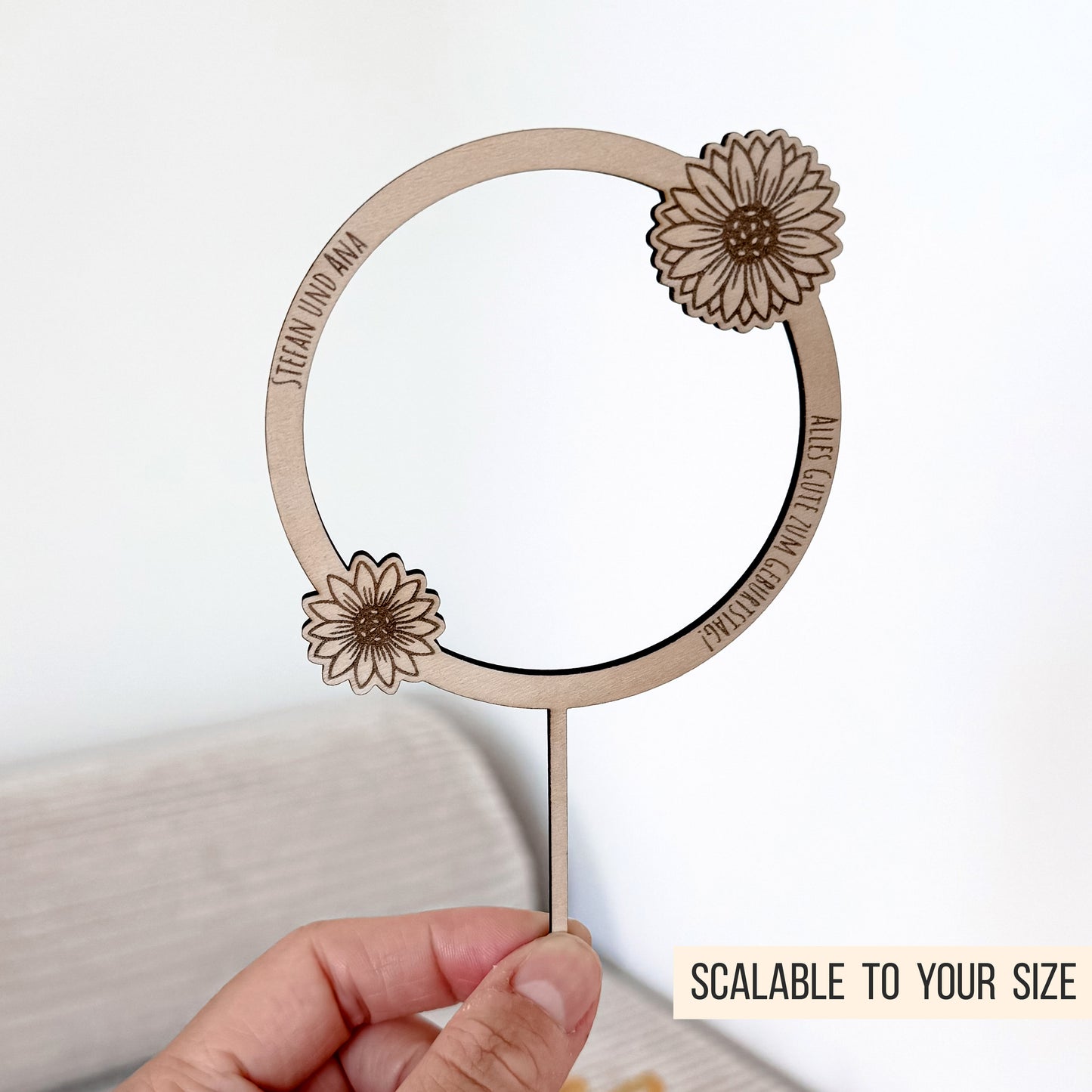 Sonnenblumen Cake Topper | Cake Charm | Loops * Bundle * SVG Laserdatei