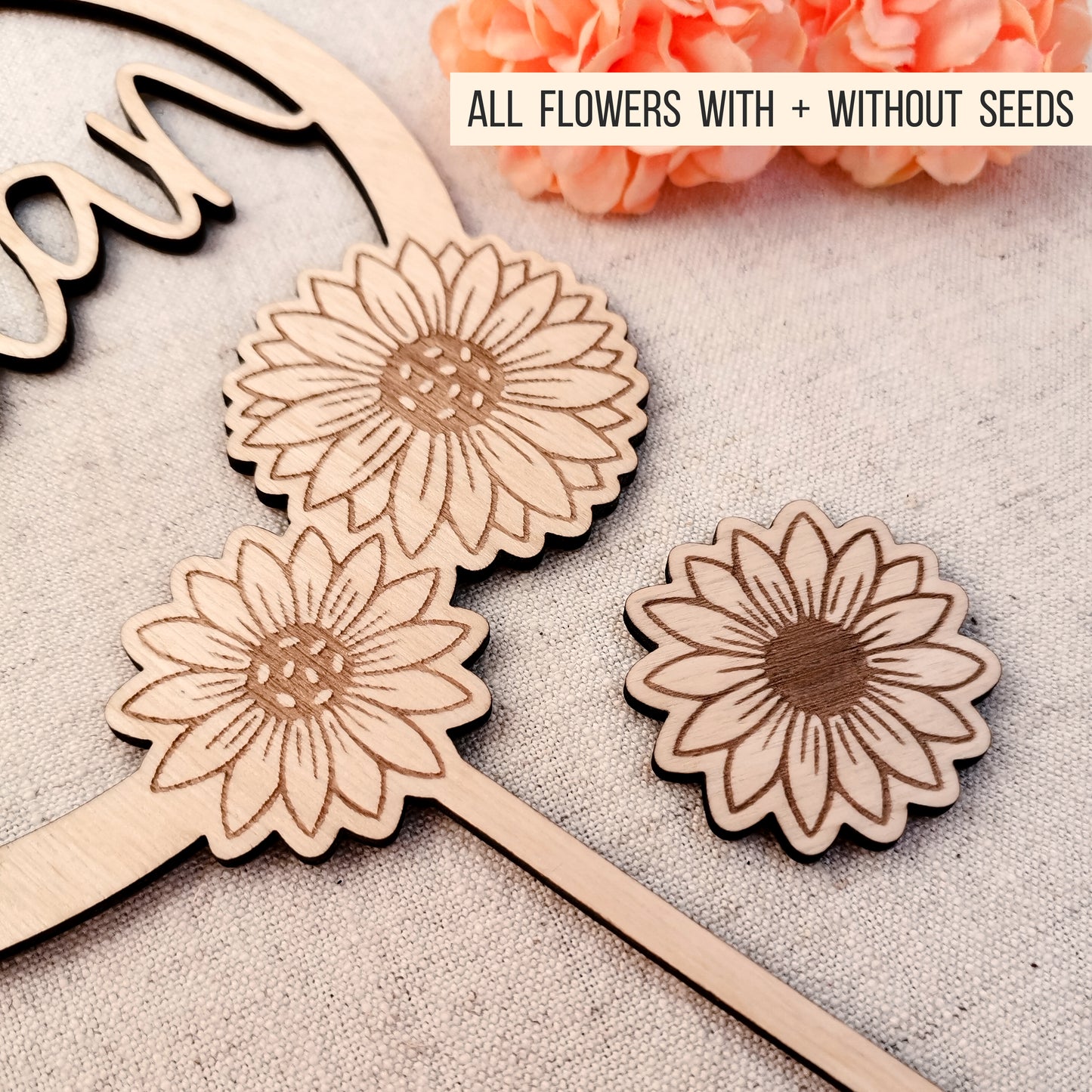 Sonnenblumen Cake Topper | Cake Charm | Loops * Bundle * SVG Laserdatei