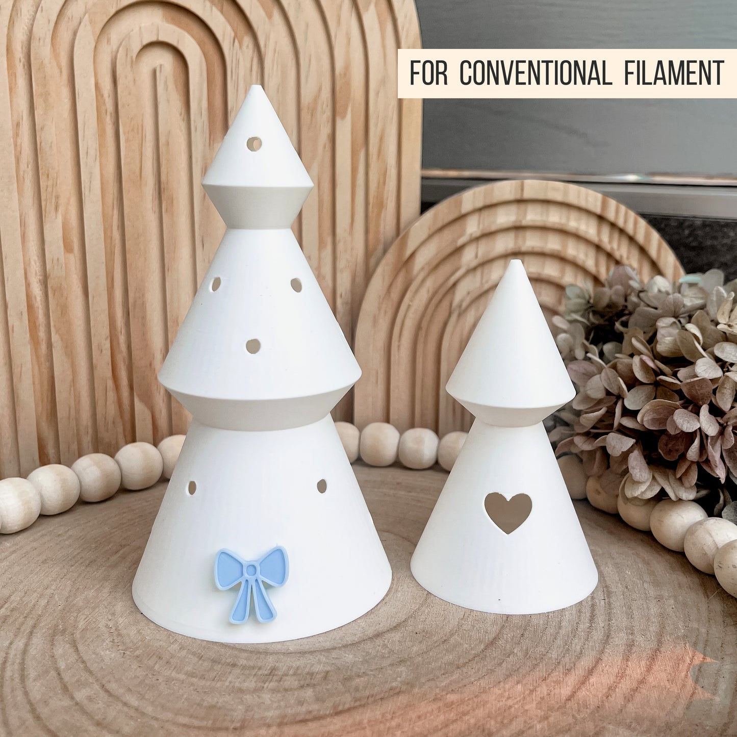 Tannenbaum | Weihnachtsbaum * Bundle mit 6 Designs * mit Halter für LED Teelicht | Ballonlicht * 3D Druckdatei