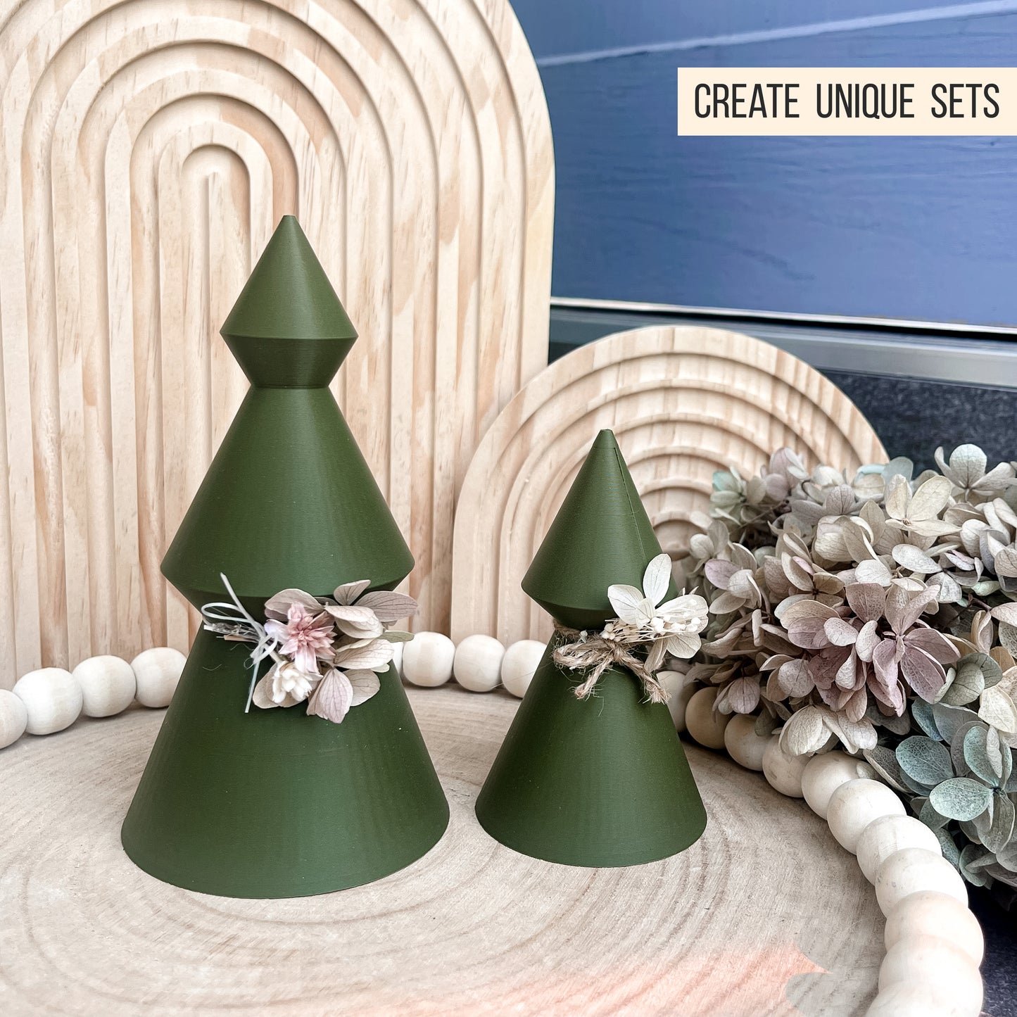 Tannenbaum | Weihnachtsbaum * Bundle mit 6 Designs * mit Halter für LED Teelicht | Ballonlicht * 3D Druckdatei