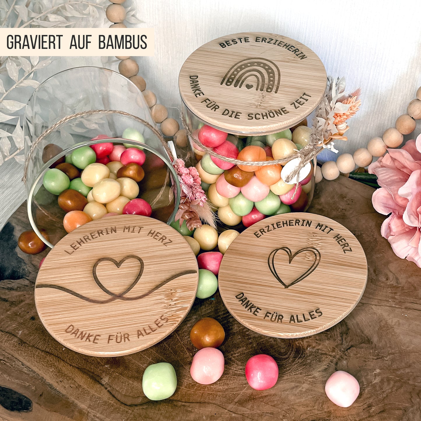 Vorratsglas Gravuren * Geschenk für Erzieher | Lehrer * Bundle * SVG Laserdatei