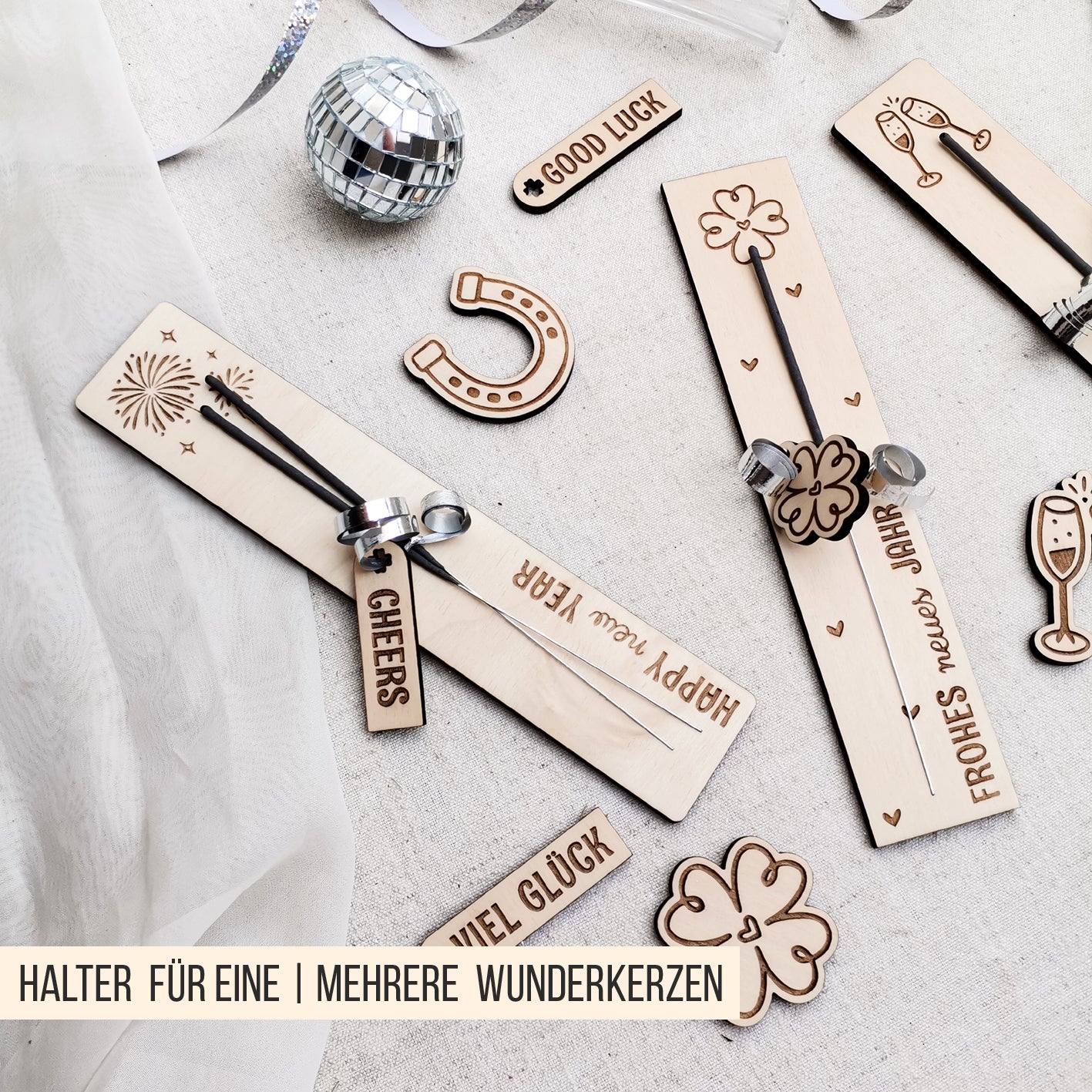 Halter für Wunderkerzen | Sternspritzer * Bundle * SVG Laserdatei