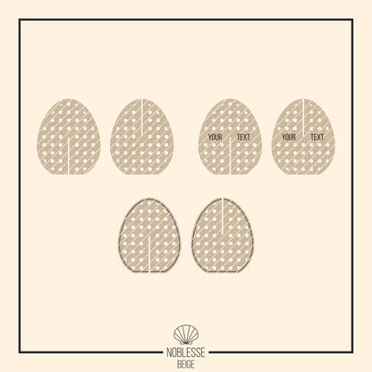3D Rattan Ostereier * 3mm | 4mm | 6mm * Bundle * SVG Laserdatei