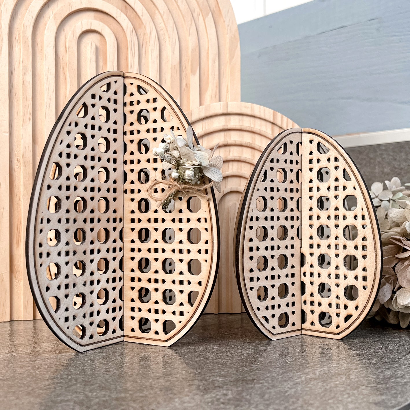 3D Rattan Ostereier * 3mm | 4mm | 6mm * Bundle * SVG Laserdatei