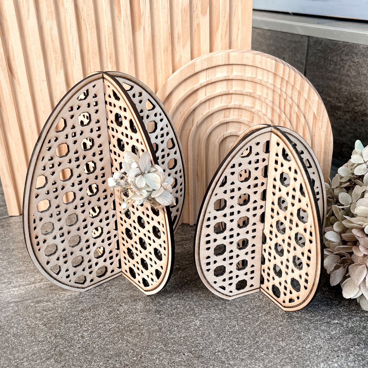3D Rattan Ostereier * 3mm | 4mm | 6mm * Bundle * SVG Laserdatei