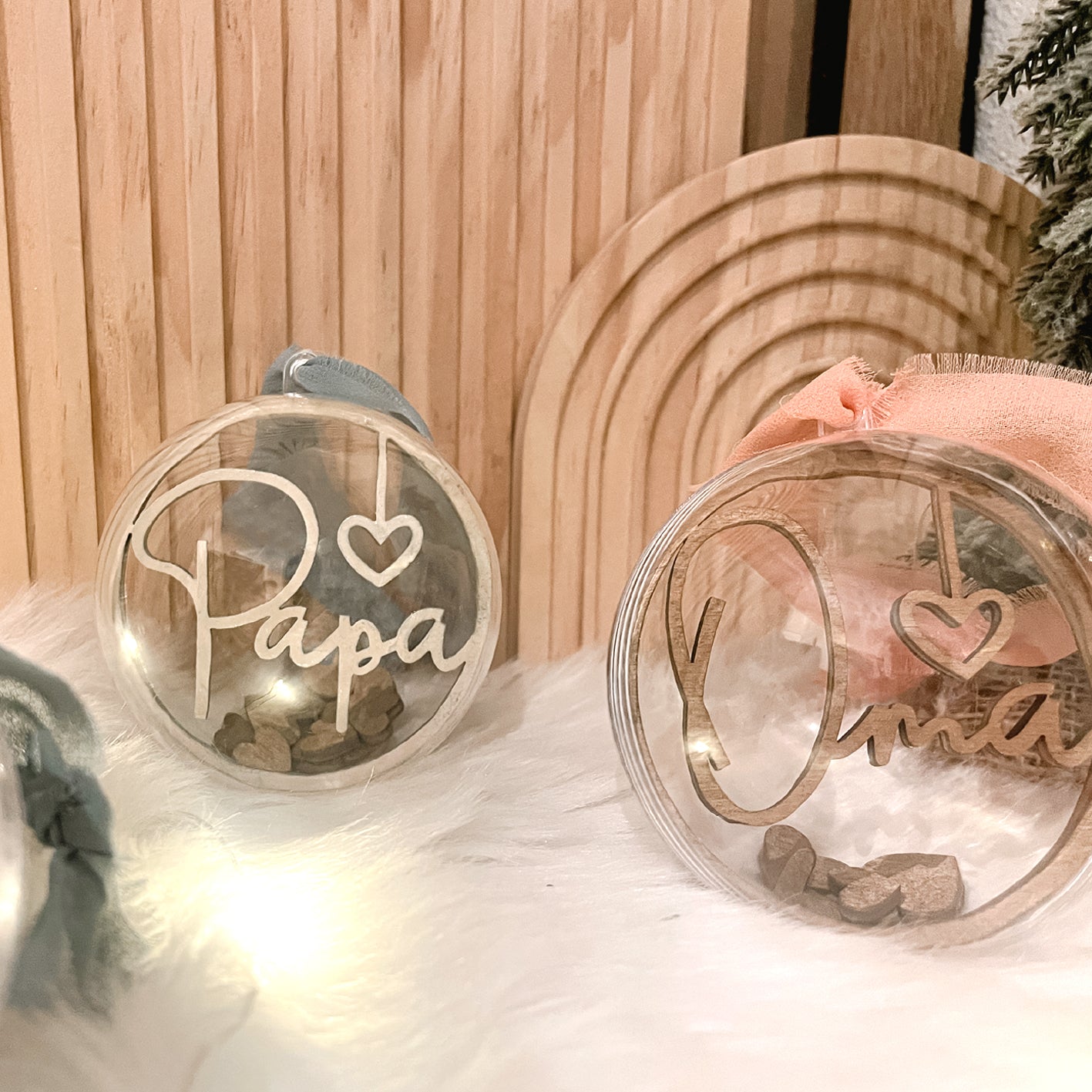 Weihnachtskugel Einleger Familie * Inlay für Kugel aus Acryl * skalierbar * Bundle * SVG Laserdatei