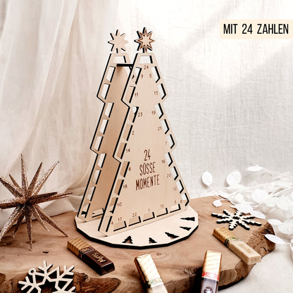 Adventskalender Weihnachtsbaum für Schokoriegel * 3mm | 4mm | 6mm * Bundle * SVG Laserdatei