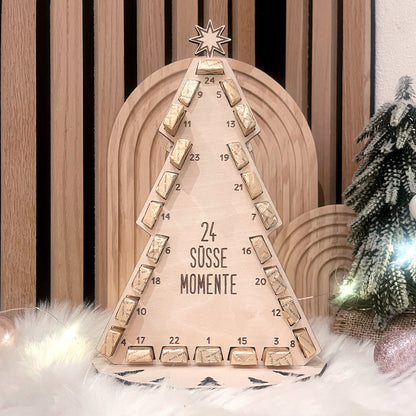 Adventskalender Weihnachtsbaum für Schokoriegel * 3mm | 4mm | 6mm * Bundle * SVG Laserdatei