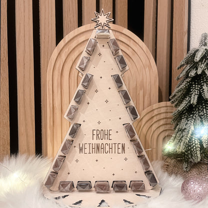 Adventskalender Weihnachtsbaum für Schokoriegel * 3mm | 4mm | 6mm * Bundle * SVG Laserdatei