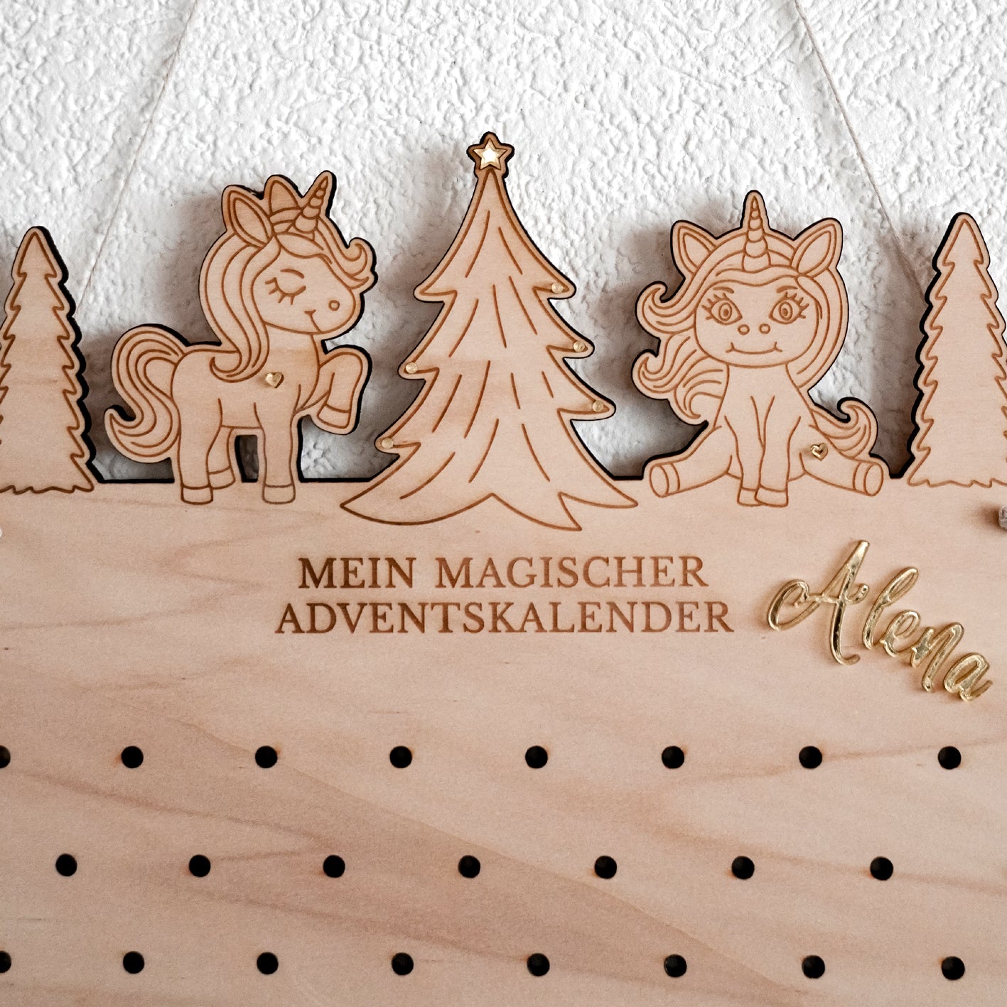 Adventskalender Wald mit Fee & Einhorn * Bundle * SVG Laserdatei