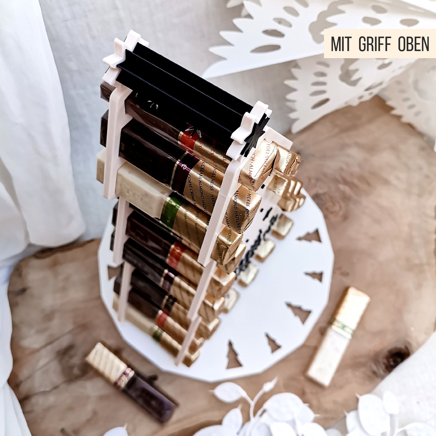 Adventskalender Weihnachtsbaum für Schokoriegel * Bundle * STL + 3MF 3D Druckdatei