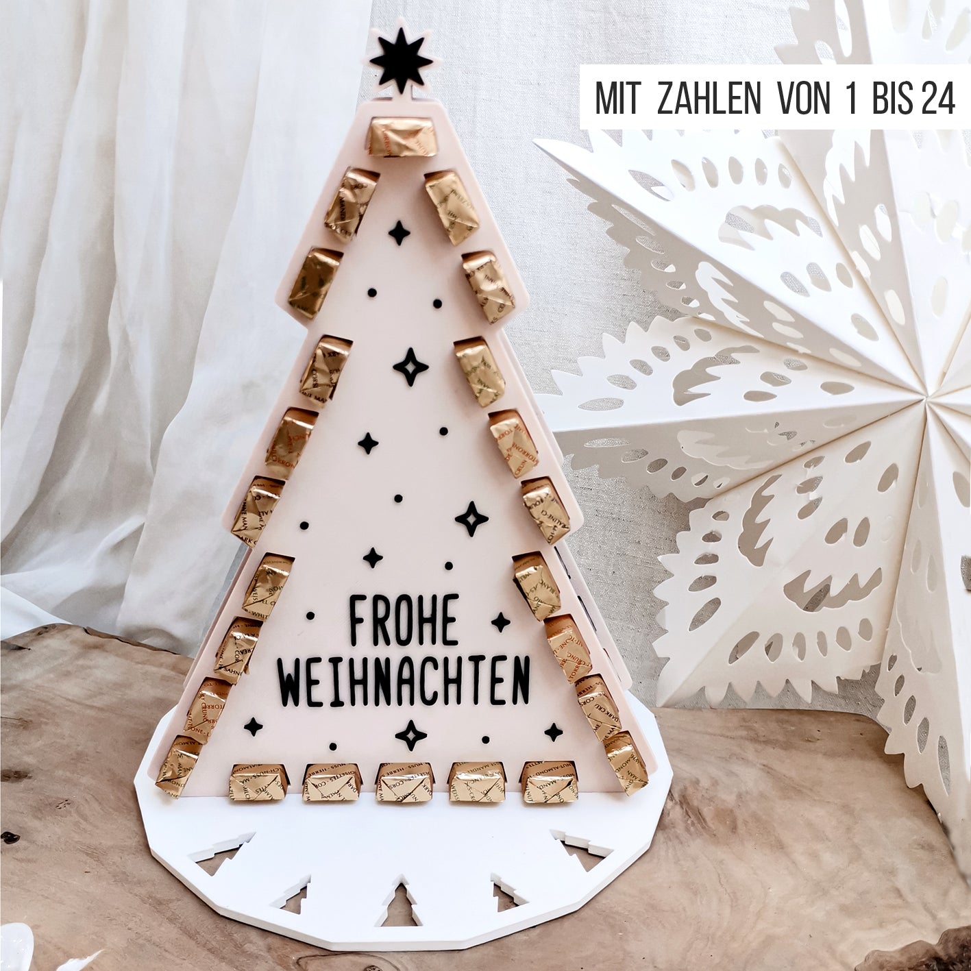 Adventskalender Weihnachtsbaum für Schokoriegel * Bundle * STL + 3MF 3D Druckdatei