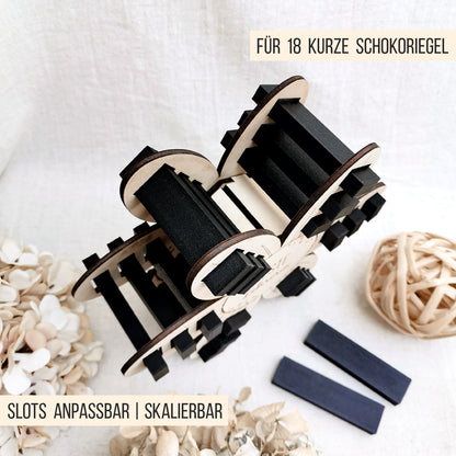 Blüte Aufsteller für kurze Schokoriegel * Abschiedsgeschenk Lehrer | Pädagogen | Erzieher * 3mm | 4mm | 6mm * Bundle * SVG Laserdatei