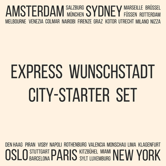 Express Wunschstadt | City Starter-Set | 3MF + STL 3D Druckdatei & SVG Laserdatei