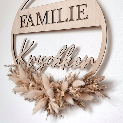 Familienkranz * Familie Cut Out * personalisierbar