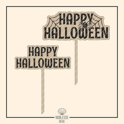 Cake Topper Halloween * Bundle mit Happy Halloween | Geister | Kürbis | Hexenhut | Spinne | Boo * skalierbar * SVG Laserdatei