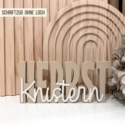 Herbst Schriftzüge * mit und ohne Loch für Blumen * Bundle * STL + 3MF 3D Druckdatei