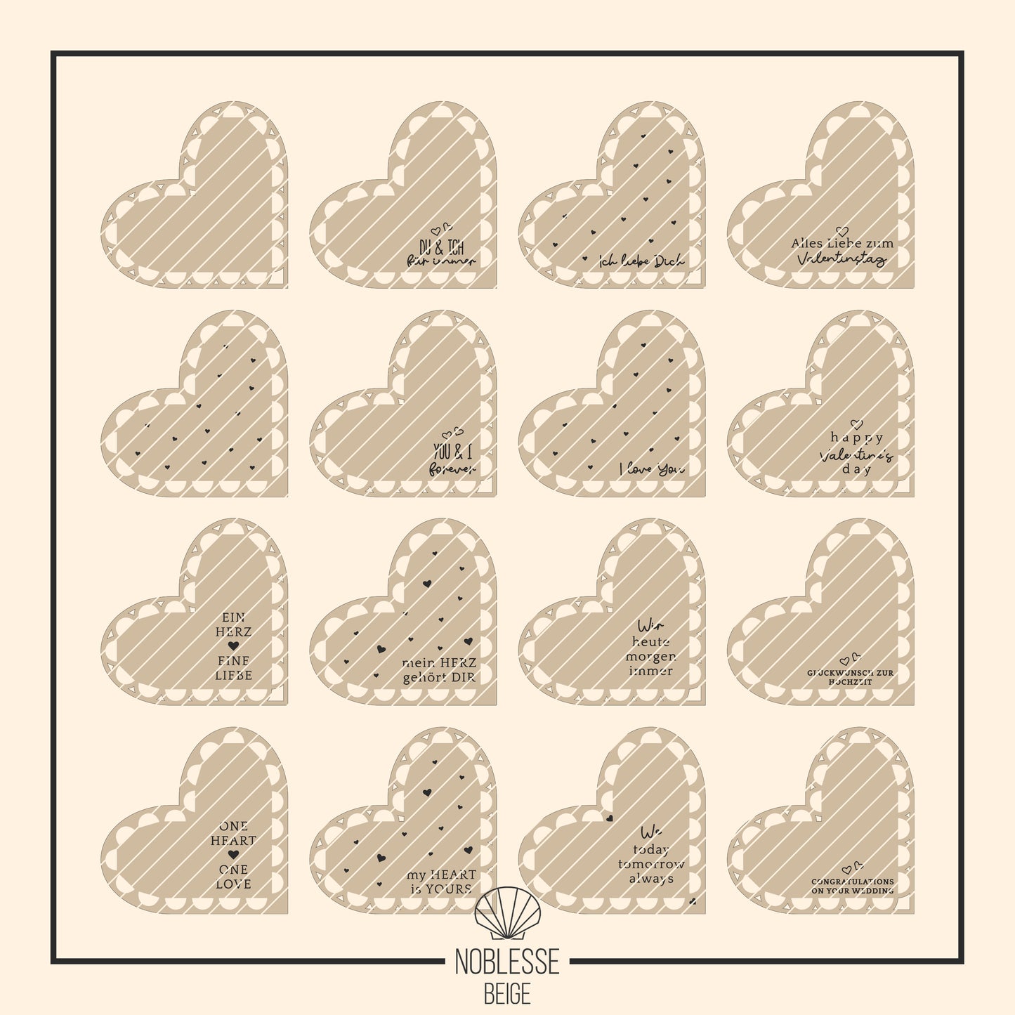 Herz Aufsteller für rosa Schokoriegel * Valentinstag & Hochzeit * 3mm | 4mm | 6mm * Bundle * SVG Laserdatei