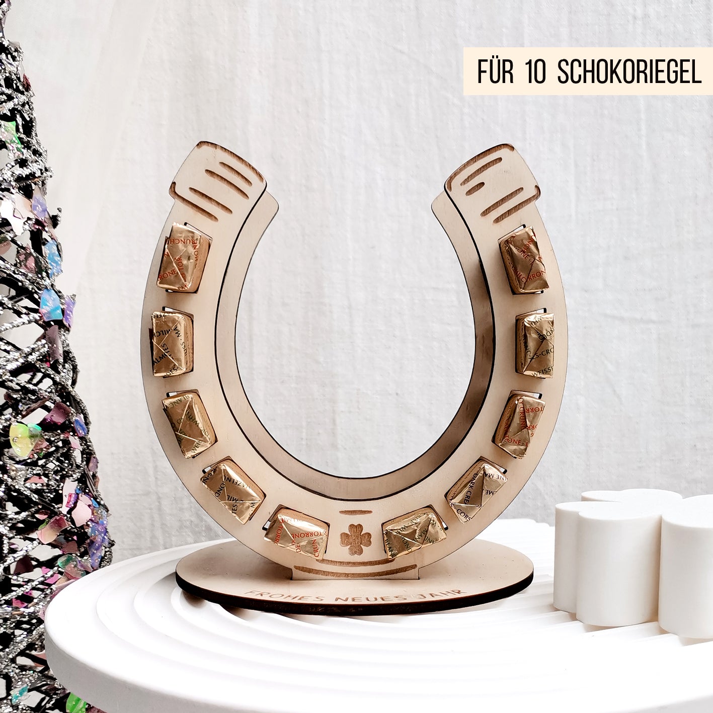 Glücksbringer Hufeisen für Schokoriegel * 3mm | 4mm | 6mm * Bundle * SVG Laserdatei