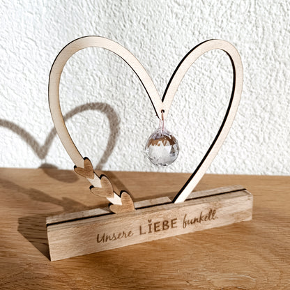 Herz Rahmen & Herz Sonnenfänger * Klötzchen Motiv * Bundle mit Klötzchen Gravuren * SVG Laserdatei